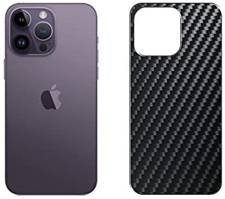 VacFun 2 Piezas Protector de pantalla Posterior, compatible con iPhone 14 Pro Max, Negro Película de Trasera Espalda Piel