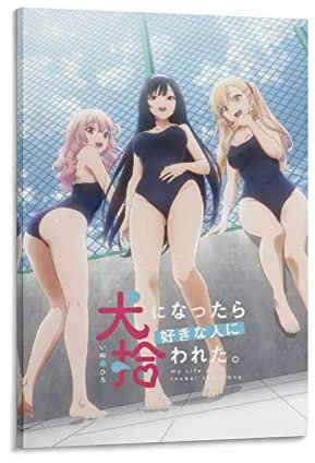 HANYING My Life As Inukai-san's Dog Art Anime Sexy Girl Wandkunst Poster - Leinwand Malerei Heimdekoration 20 x 30 cm