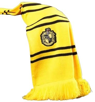Wizarding World Harry Potter Hufflepuff Schal lizenziert, a-gelb, M