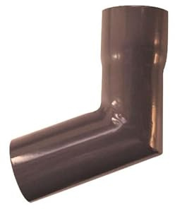 Renoplast® Gomiti per pluviali in alluminio R50 | Angolo 67º DN 40 mm | Marrone | Grondaie per la pioggia | Profili in lamiera per il drenaggio del tetto | Casa da giardino Carport Terrazza Balcone