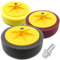 Set 4-tlg Polierteller Polier 150 mm Auto Polierpads Polierschwamm Polierscheibe Schaumstoff für Winkelschleifer Poliermaschine inklusive Adapter für Akkuschrauber