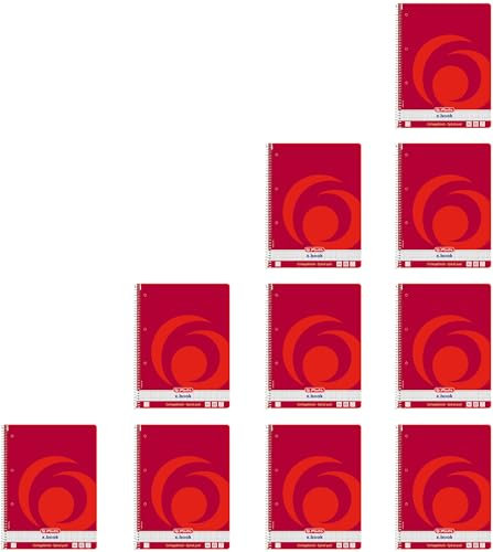 Herlitz Collegeblock A4, 80 Blatt mit Rand links, 70 g/m² (10x kariert)