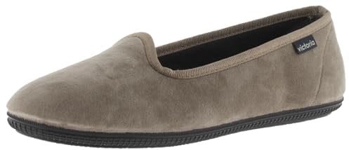victoria Bailarinas Oda Terciopelo & Ribete Al Tono 1049114 para Mujer Beige 36