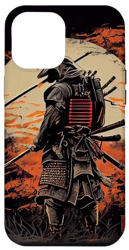 Japanese Art Samurai Vintage Fighter Retro Graphic Case for iPhone 15 Pro Max