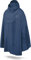 normani Unisex Regenponcho - Wind und Wasserdicht mit Bauchtasche, 3M Refelktoren und seitlichen Eingriffen Farbe Navy Größe S-M