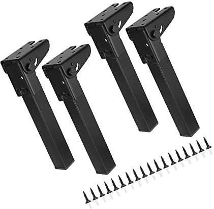 EUTYRG 4 Stück klappbare Haarnadel-Tischbeine – Tischbeine aus Metall, selbstsichernde Scharnier-Stützbeine aus Metall für Möbel (60 cm)