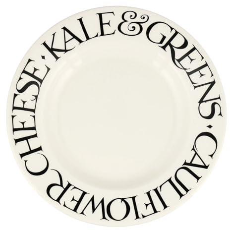 Emma Bridgewater Black Toast Veggies 10 1/2 Inch Dinner Plate