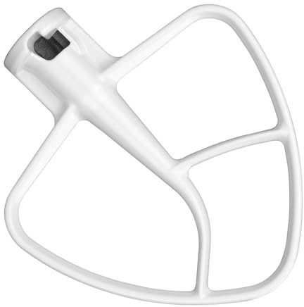 volumoon Flat Stirrer Compatible with KitchenAid 4.5-5 Quarters Tilt-Head Stand Mixer, Flat Whisk Replacement, Flat Turner for Mixers Accessories