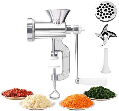 Picadora de carne de servicio pesado, Picadora de carne manual, Molinillo Manual Antideslizante Con Diseño Desmontable Para Todas Las Carnes