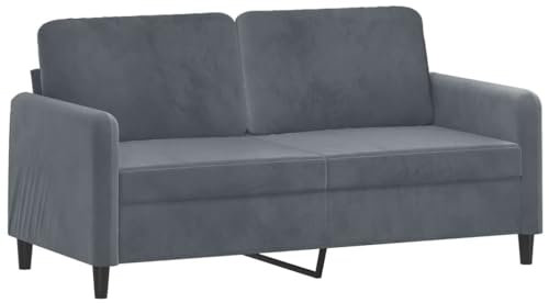 ULUYYUC Sofa Bed Camping Sofa Ecksofa Schlafsofa - 2-Sitzer-Sofa Dunkelgrau 140 cm Samt für Party Lounge Garten Terrasse