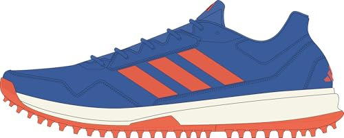 adidas Unisex HOCKEYSTAR Hockey-Schuhe, Bright Royal/Cloud White/Off White, 43 1/3 EU