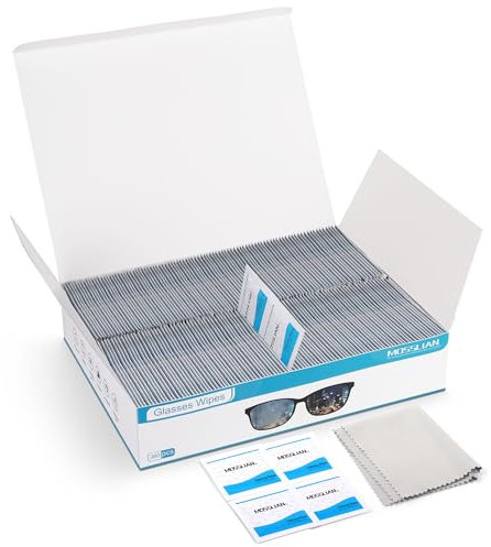 MOSSLIAN 360 Lingettes Nettoyantes Multi Usages pour Lunettes, Tablette, Smartphone, Écran