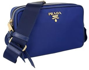 Prada Damen Blau Nylon Schultertasche 1BH089 QOX F0016