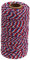 Cordon de Coton Ficelle Noël 100M Ficelle Corde Rouge Bleu Blanc Ficelle Coton de Noël Cordon Fil de Coton Ficelle Bicolore pour Cadeau de Noël Emballage de Cadeau Fleuristerie Arts de Bricolage, #20