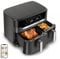 Moulinex Dual Easy Fry & Grill XXL Friggitrice senza olio, Capacità 11 L, Cucina sincronizzata, 7 programmi automatici, Touch screen, air fryer EZ942HF0