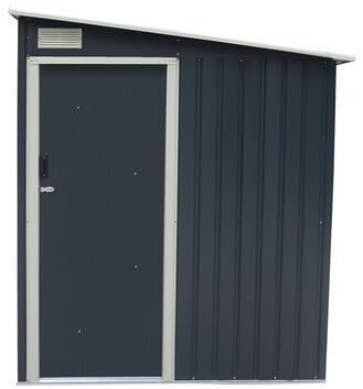 OOGarden - Abri de Jardin Métal 5,5m² Adossable Gris Anthracite