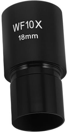 Optisches Mikroskop Sichtlinse 10 Stück/18mm aus Metall, Schwarz