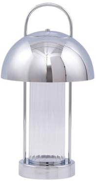 Lindby LED Tischlampe Mareli dimmbar (Modern) in Chrom aus Metall (1 flammig,) - Tischleuchte Schreibtischlampe Nachttischlampe Wohnzimmerleuchte