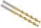 PATIKIL 4.5mm Drill Bit, M42 8% Cobalt High-Speed Steel Jobber Straight Shank 135° Titanium Nitride (TiN) Coated for Hard Metal Stainless Steel - 2 Pack