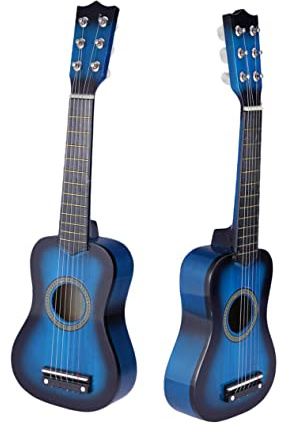 BESPORTBLE Guitare Enfant 1/2 Acoustique 21 Pouces En Bois Guitare Portative Pour Débutants Premier Instrument De Musique Pour Garçon Et Fille Jouet Musical