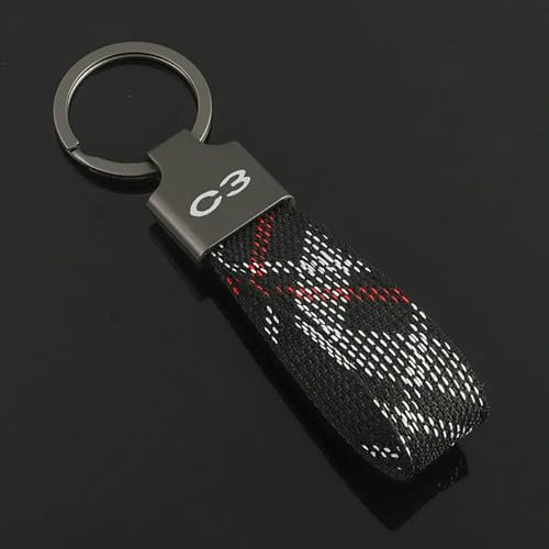 MNGKIQC 1 Pièce Porte-clés de Voiture, pour Citroen C3 Porte Clé Portable Multifonction Porte-clés de Voiture Accessoires Clés,A