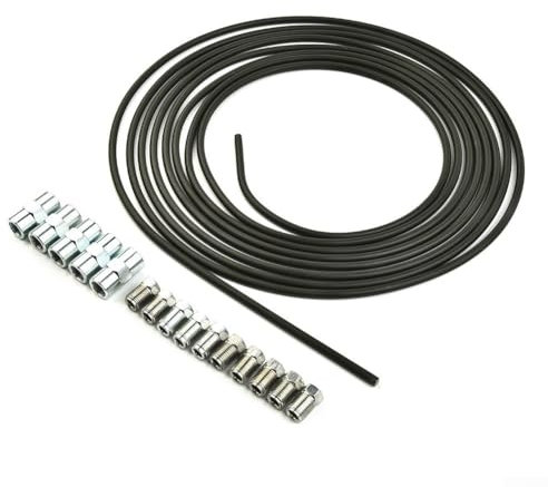 5 m Stahl-Bremsleitung, 4, 75 mm, mit 10 M10x1-Armaturen und 5 Anschlüssen für Bremsleitungsreparatur