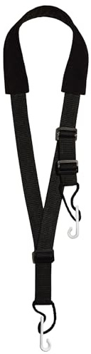 Guitar strap for Classical Guitar, Tie-Style, Adjustable Strap, for Acoustic guitar, blue strap, Guitar Strap with hook, Black, Universal