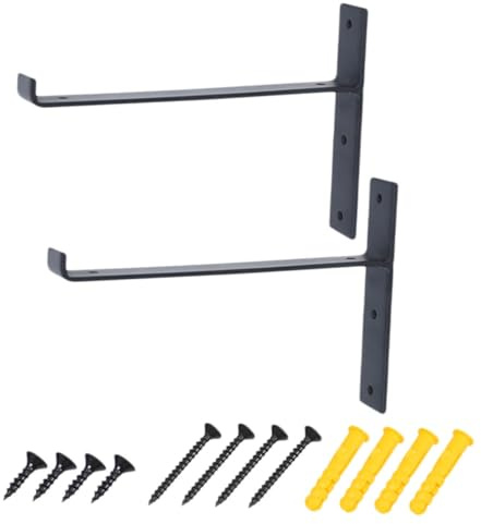 SOLUSTRE Teiliges DIY Wandregal Vintage Wandhalterung mit Förmiger Stütze Vielseitiges Aufbewahrungsregal für Wohnzimmer Arbeitszimmer Platzsparend und Dekorativ