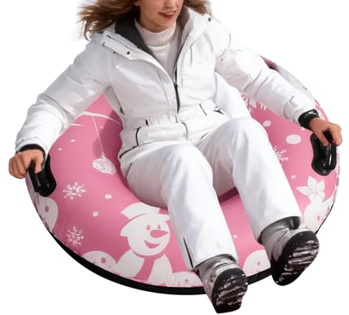 Snow Tube - Snow Tubes pour adultes | Cold-Resistant Pvc Inflatable SnowTub | Christmas Inflatable Tube Sled | Thickened Sledding Ring for Winter Sledding Driveway Walkway During Pool Party