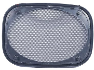 YROHGKPN Rejilla para altavoces de coche, marco de protección metálica, protección contra el polvo rectangular/redondo