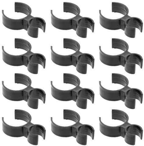 Cake Candle Clips 10pcs Black Plastic Holders for Bottle Party