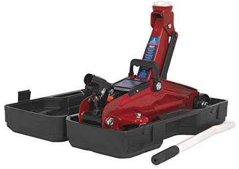 Sealey 1050Cxd Trolley Jack 2Tonne Short Chassis with Storage Case