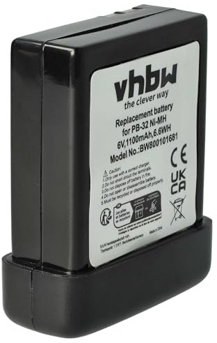 vhbw Akku kompatibel mit Alan Midland 73-30 Funkgerät, Walkie Talkie (1100mAh, 6V, NiMH)