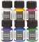 Creativ Glasfarbe, Frost, 6 x 35 ml, Schwarz, Transparent