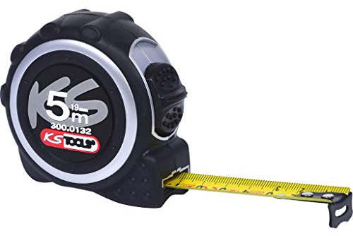KS Tools 300.0132 Bandmaß mit Feststeller,schwarz-grau, 5m, 19mm