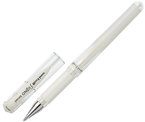 uni-ball Gel Impact UM-153 Tintenroller, breit, 1,0 mm, Weiß, 3 Stück