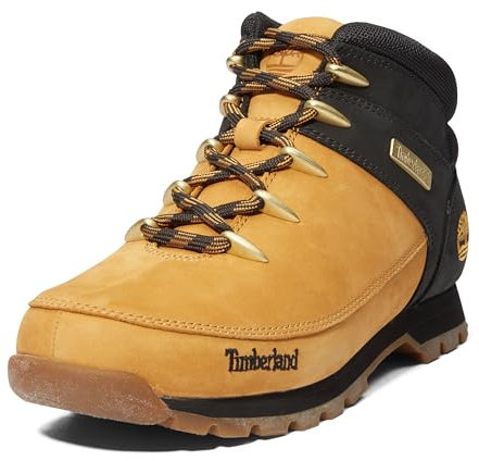 Timberland Euro Sprint Hiker, Stivali Uomo, Giallo Wheat Nubuck w/Black, 42 EU