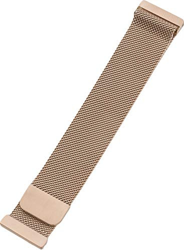 Peter Jäckel Armband für Fitbit Versa/Versa Lite/Versa 2 Edelstahl Milanaise Rose Gold, rosa, 98115