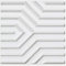 Art3d Matt White PVC 3D Wall Panels Geometric Mate Design, 50 * 50cm (12 Pack)