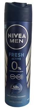 6er Pack - Nivea Deospray Men 0% Aluminium - Fresh Active - 150ml