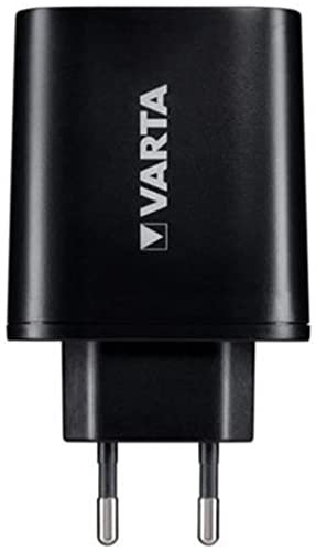 VARTA Wall Charger including USB Type C port, 3 USB ports: 1x UBS Type C 3.0A and 2x USB A 2.4A shared