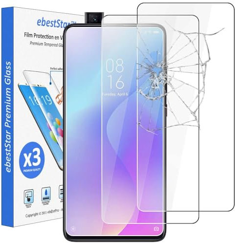 ebestStar - kompatibel mit Xiaomi Mi 9T Panzer Schutz Glas (x3 Stück) Mi 9T Pro Schutzfolie, 9H gehärte Schutzglas, HD Displayschutz, Ultrabeständig