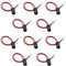 Kinstecks ​​10PCS T10 LED Support de douille d'ampoule LED Ampoule Extension Socket Auto Voiture Lumière En Caoutchouc Ampoule Titulaire Ampoule Lampe Titulaire pour Auto Voiture Moto