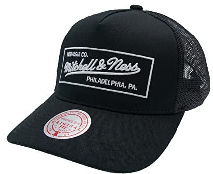 Mitchell & Ness Classic Trucker Snapback - Box Logo - Own Brand, blk/wht