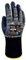 Wonder Grip WG-333 Rock & Stone - Arbeitshandschuh mit doppelter Latexbeschichtung, Schnittsicher, Kälteschutz, Hitzeschutzhandschuhe für sicheres Greifen, gr M / 8, Grau & Schwarz