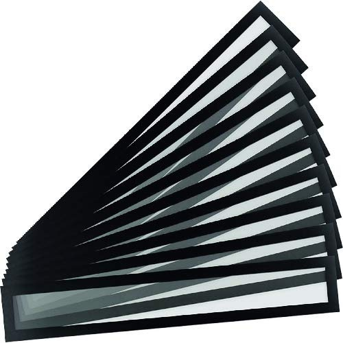 Djois, 195227 - Magnetischer Header Magneto Pro, A3/A2, Schwarz, 10 Stück, Displayrahmen, Antireflex-Oberfläche, 4 Magnetstreifen, TQM Management, 5S, KAIZEN, LEAN, Perfekt für Büros und Werkstätten
