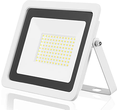 EOCOYAR Luz de Inundación LED 100W 50W 30W 20W 10W Reflector Blanco Ultrafino Foco Proyector Led 230V IP68 Iluminación Exterior Impermeable(50W,Blanco Frio