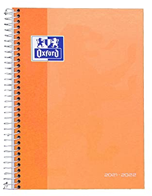 Oxford Schülerkalender 2021/2022, Wochenansicht, Einband, 8. (12 x 18 cm), Pfirsichfarben