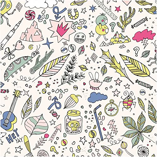 Rico Design | Meterware Druckstoff Insekten Puder-neon 140cm beschichtet