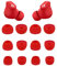 LALASTYLE Ear Tips Compatible with Beats Studio Buds, S M L 3 Sizes 6 Pairs Soft Silicon Earbuds Tips Eartips, Replacement for Beats Studio Buds, 6 Pairs, Red